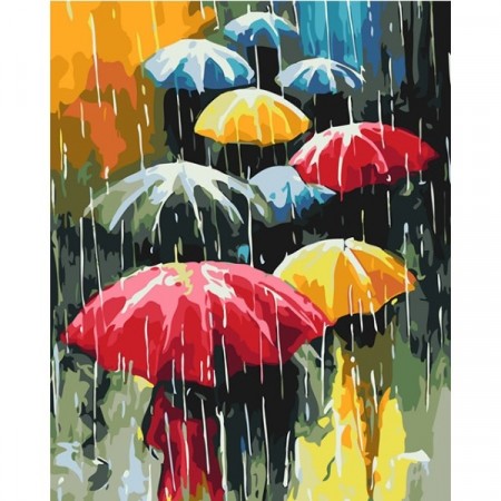 Paint by numbers - Paraplyer 40x50cm