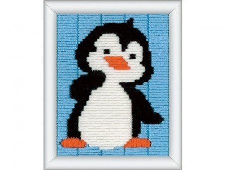 Broderi pakke fra Vervaco - Langsting - Pingvin 16x12,5 cm