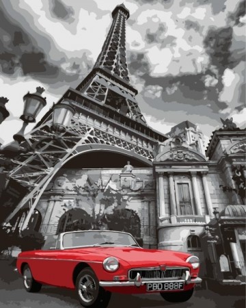 Paint By Numbers - Paris Landscape 40x50cm