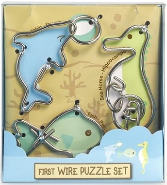 My First Wire Puzzle - Sett m/ 3 stk (Aquatic)