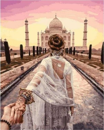Paint by numbers - Taj Mahal 40x50cm