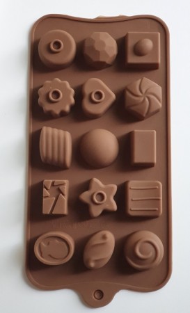 Sjokoladeform silikon - Klassiske biter