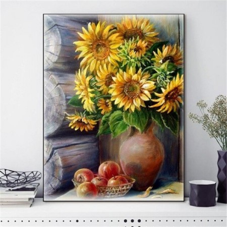 Korssting pakke - Solsikke 40x50cm