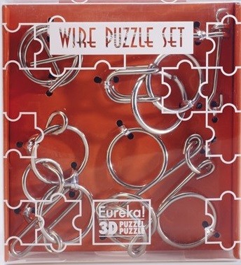 Wire Puzzle Set m/ 5 stk - Oransje