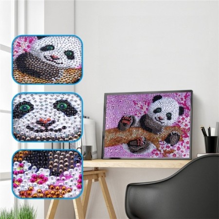 Diamond painting - Panda 15x20 cm