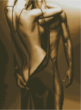 Korssting pakke - Passionate couple 33x44cm 18CT