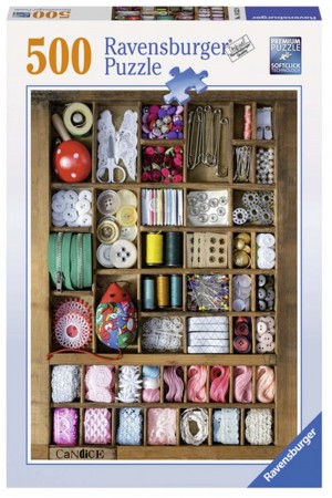 Ravensburger puslespill - Sewing box 500