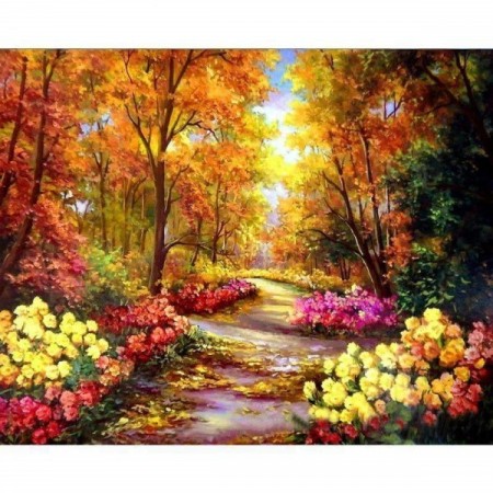 Diamond Painting - Vakker park 30x40cm