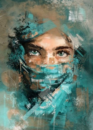 Paint By Numbers - Flott kvinne 40x50cm