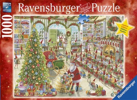 Ravensburger puslespill - Santa`s ready 1000