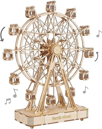 Ferris wheel spilledåse - Byggesett i tre