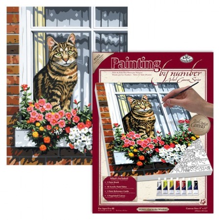 Paint By Numbers - Katt i vindu