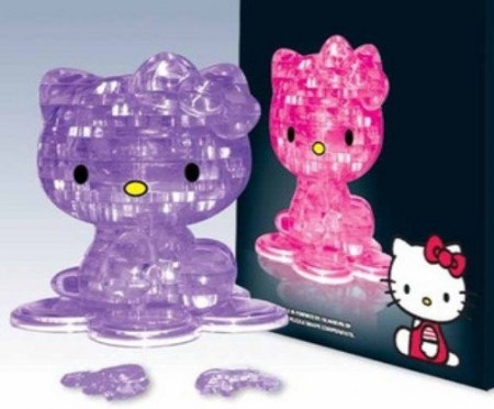 Hello Kitty - 3D puslespill rosa