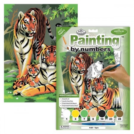Paint By Numbers - Tigers