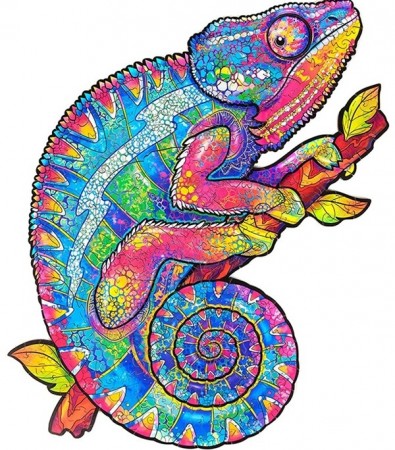 Figur puslespill - Kameleon
