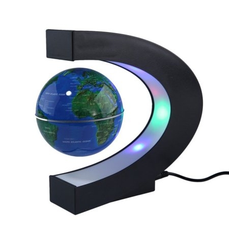 Svevende magnetisk globus m/ lys