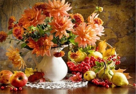 Paint By Numbers - Blomsterbukett / Frukt