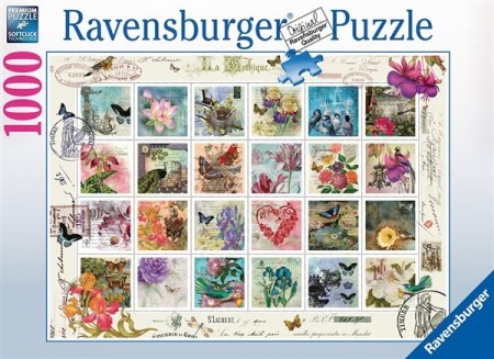 Ravensburger puslespill - Vintage postage 1000