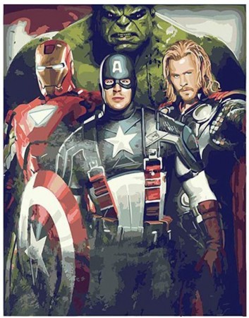 Paint By Numbers - Avengers 40x50cm