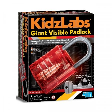Giant Visible Padlock - KidzLabs 4M