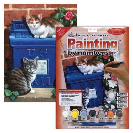 Paint By Numbers - Mailbox kittens