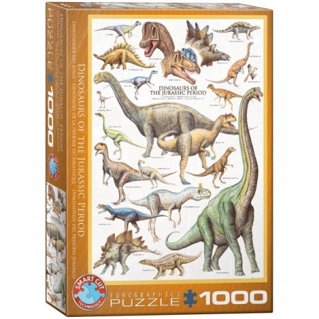Puslespill - Dinosaurs of the Jurrasic period 1000