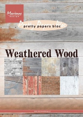 Marianne Design – Papirblokk A5 – Weathered Wood