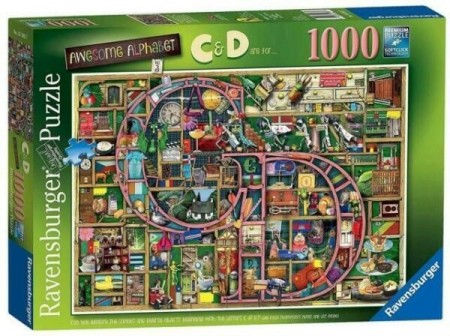 Ravensburger puslespill - Alfabetet C og D 1000
