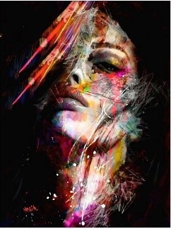 Paint By Numbers - Abstrakt kvinne (2) 40x50cm