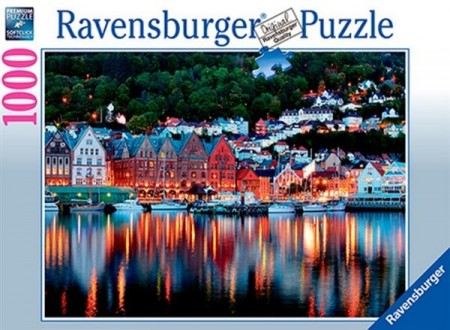 Ravensburger puslespill -  Bergen, Norge 1000