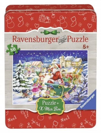 Ravensburger puslespill i blikkboks - Julemotiv