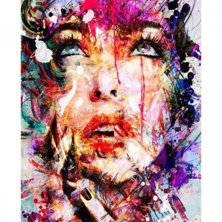 Paint By Numbers - Ansikt 40x50cm