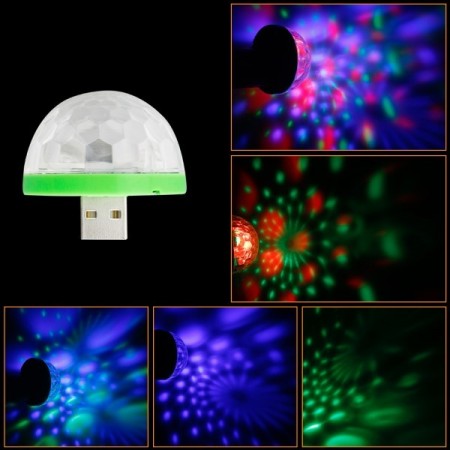 Mini USB Diskolampe