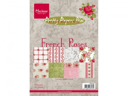 Marianne Design – Papirpakke A5 – French roses