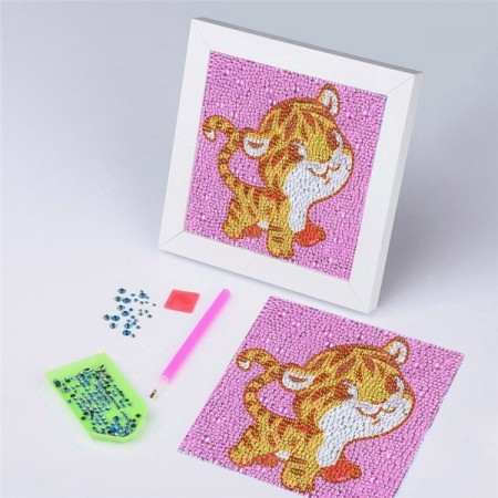 Diamond painting - Cute Cat 15x15cm