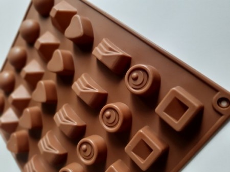 Sjokoladeform silikon - 30 biter