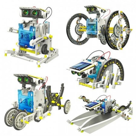 14 i 1 solcelle robot