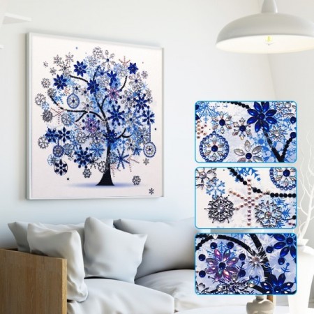 Diamond Painting - Vinter (fire årstider) 30x30cm