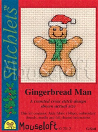 Mini korssting - Gingerbread Man