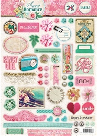 Studiolight Labels utstanset – Sweet Romance 517