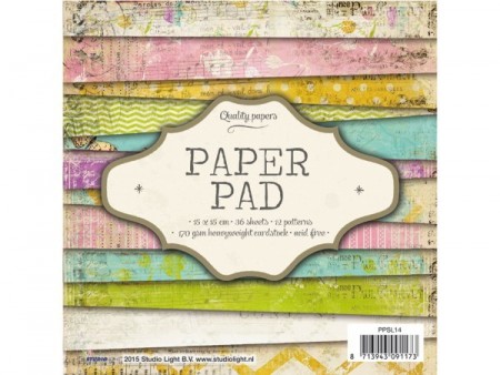 Studiolight Paperpad 36 ark Nr. 14 - 15x15 cm