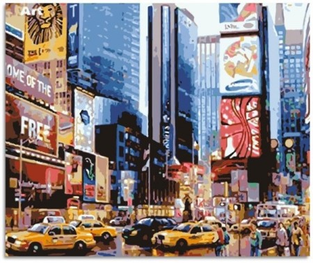 Paint By Numbers - Times Square, New York 40x50cm