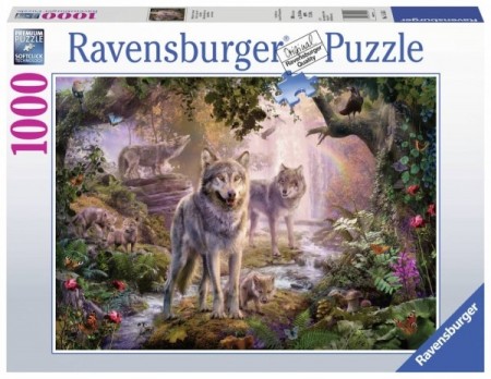 Ravensburger puslespill -  Wolf family 1000