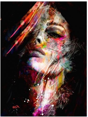 Diamond painting - Painted Beauty 40x50 cm