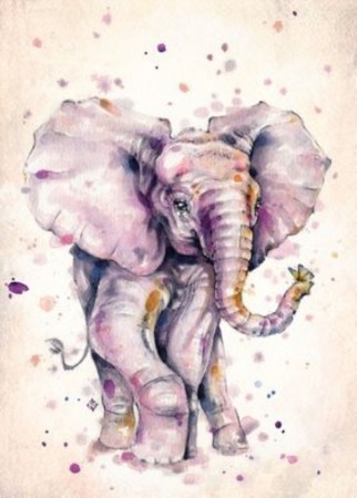 Diamond painting - Elefant 30x40 cm