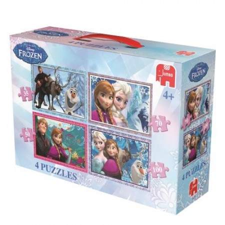 Disney`s Frozen puslespill 4 i 1
