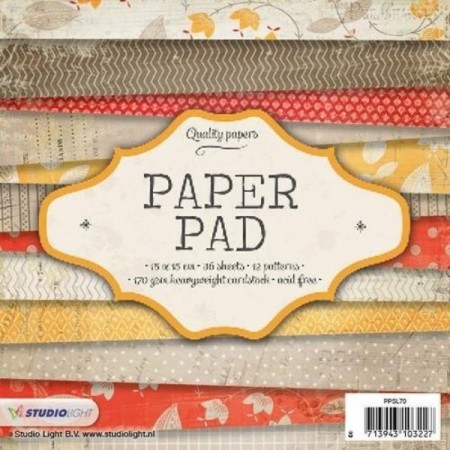 Studiolight Paperpad 36 ark Nr. 70 - 15x15 cm
