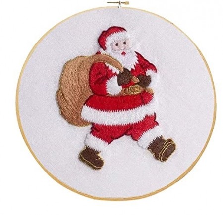 Langsting med ramme 15 cm - Julenissen
