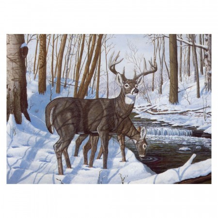 Paint By Numbers - Vinter lykke - Hjorter