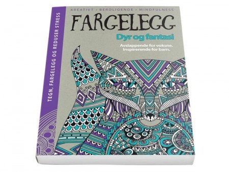 Fargelegg - Dyr og Fantasi - Hardcover